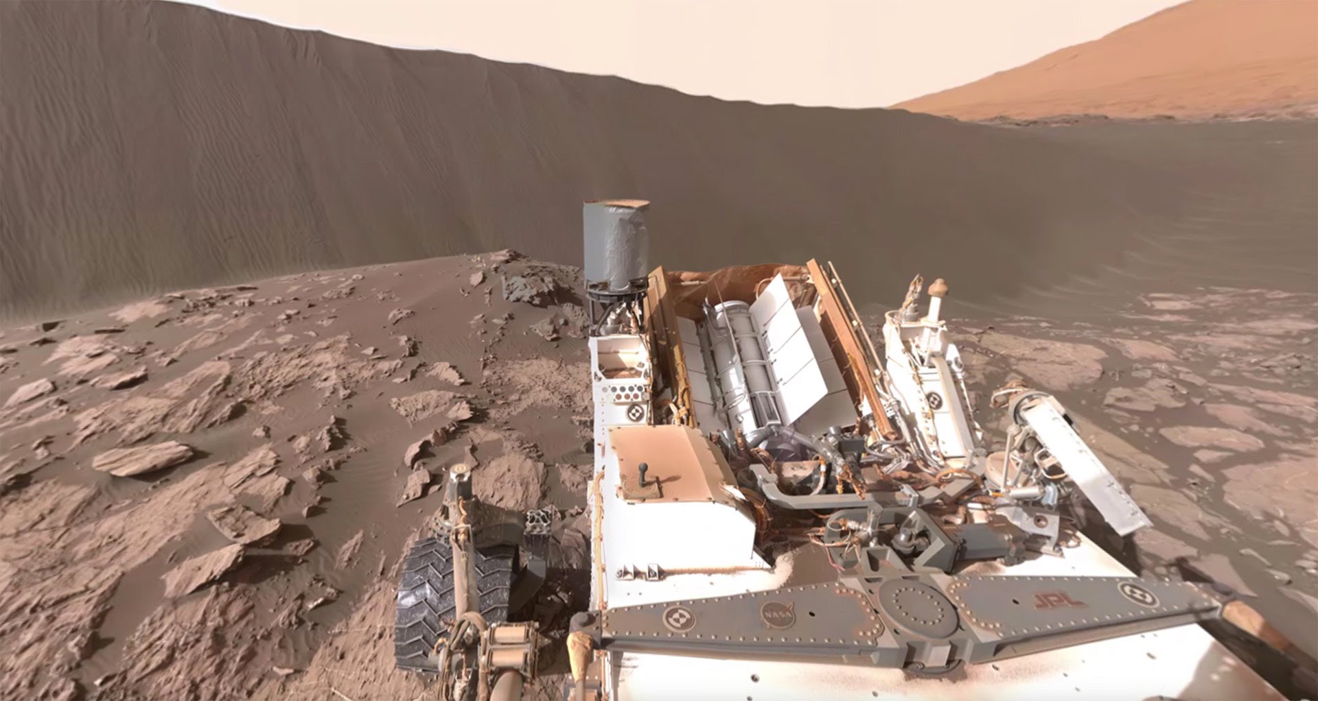 NASA’s Curiosity Mars Rover at Namib Dune
